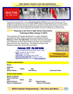 Paterson, 1913 - NJ Council for the Humanities