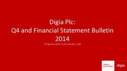 Digia IR Presentation Q4/2015