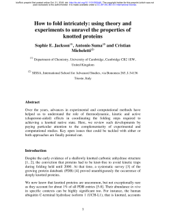 How to fold intricately: using theory and experiments to