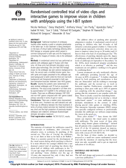 Randomised controlled trial of video clips and interactive games to