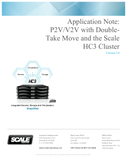 P2V/V2V with Double- Take Move and the Scale