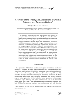 A Review of the Theory and Applications of Optimal
