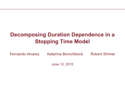 Decomposing Duration Dependence in a Stopping Time Model