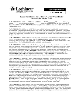 Typical Specifications