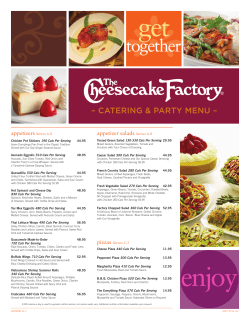 get enjoy - The Cheesecake Factory