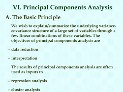 Principal Components Analysis