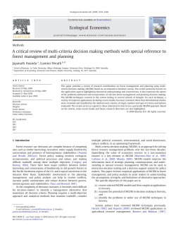 A critical review of multi-criteria decision making methods with
