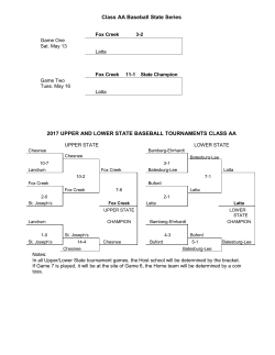 Class AA Baseball State Series 2017 UPPER AND LOWER