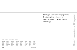 Strategic Workforce Engagement: Designing the Behavior of