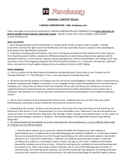 General Contest Rules
