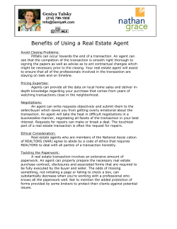 Benefits of Using a Real Estate Agent