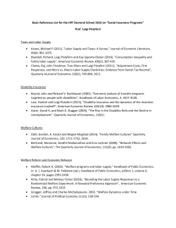 Basic Reference List for the IIPF Doctoral School 2016 on &ldquo;Social