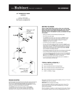 A B1 B2 B3 CCCC - Rubinet Faucet Company