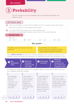 Probability - Pearson Schools and FE Colleges