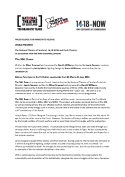 The 306: Dawn - National Theatre of Scotland