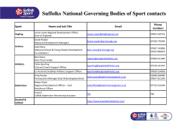 National Governing Bodies