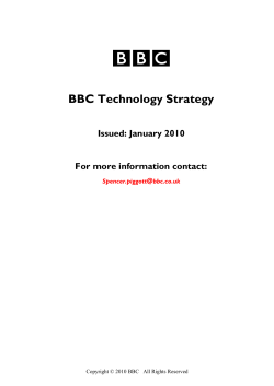 BBC Technology Strategy &ndash;