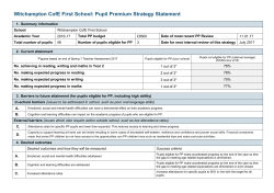 template for statement of pupil premium strategy
