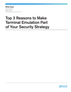 Top 3 Reasons to Make Terminal Emulation Part of