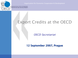 Janet West, Head of Export Credits Division, OECD