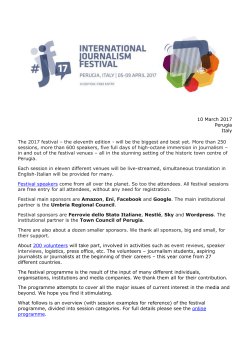 Press release #ijf17 - International Journalism Festival