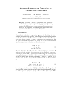 Automated Assumption Generation for Compositional Verification