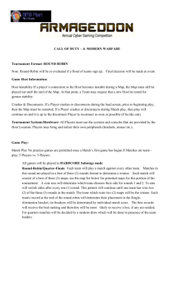 MODERN WARFARE Tournament Format - APOGEE