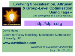 evo-net2 - David Hales
