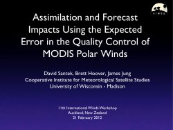 Assimilation and Forecast Impacts Using the Expected Error in the