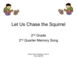 Let Us Chase The Squirrel 2nd Grade