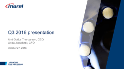 Q3 2016 presentation