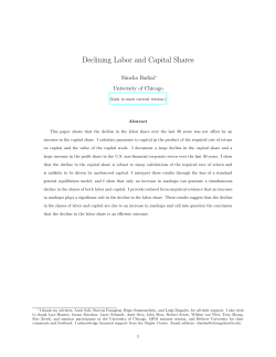 Declining Labor and Capital Shares