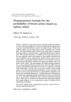Nonparametric bounds for the probability of future