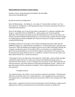 Michael Mahoney Comments on Game Industry Zombies in Play as