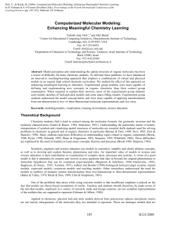 Computerized Molecular Modeling: Enhancing Meaningful