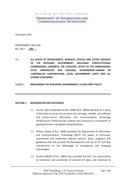 DICT Department Circular 2017-002