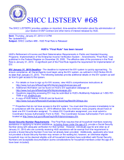 HUD`s &ldquo;Final Rule&rdquo;