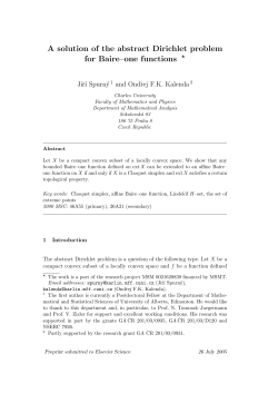 A solution of the abstract Dirichlet problem for Baire&ndash;one functions ⋆