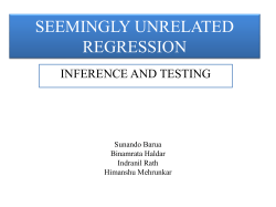 seemingly unrelated regression