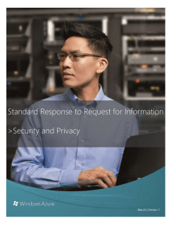 Privacy and Security - Cloud Security Alliance