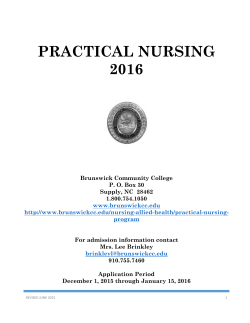 Admission Process for the Practical Nursing Program Application