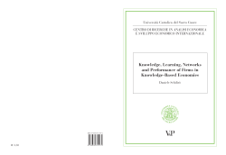 Knowledge, Learning, Networks and Performance of Firms in