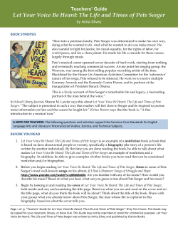 Let Your Voice Be Heard: The Life and Times of Pete Seeger