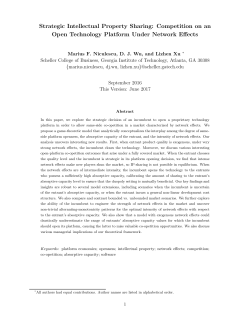 Strategic Intellectual Property Sharing: Competition on an Open