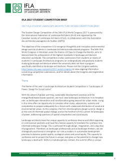 ifla 2017‐student competition brief