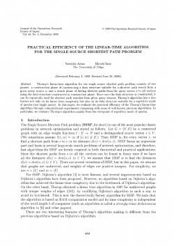 practical efficiency of the linear-time algorithm for the single source