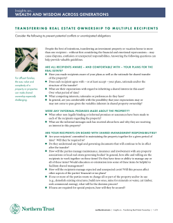 Transferring Real Estate Ownership to Multiple