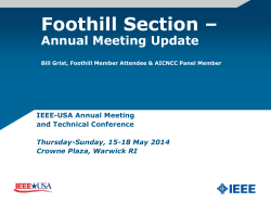 IEEE Annual Mtg Summary