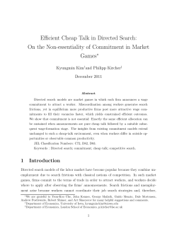 Efficient Cheap Talk in Directed Search: On the Non