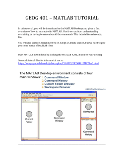 MATLAB Tutorial